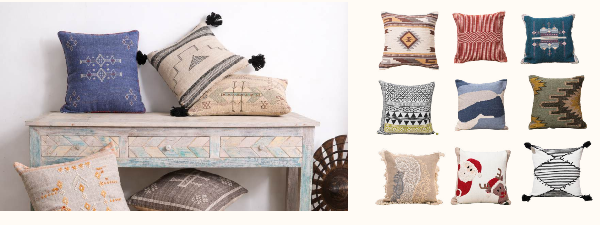 Loom and Line cushion covers showcase